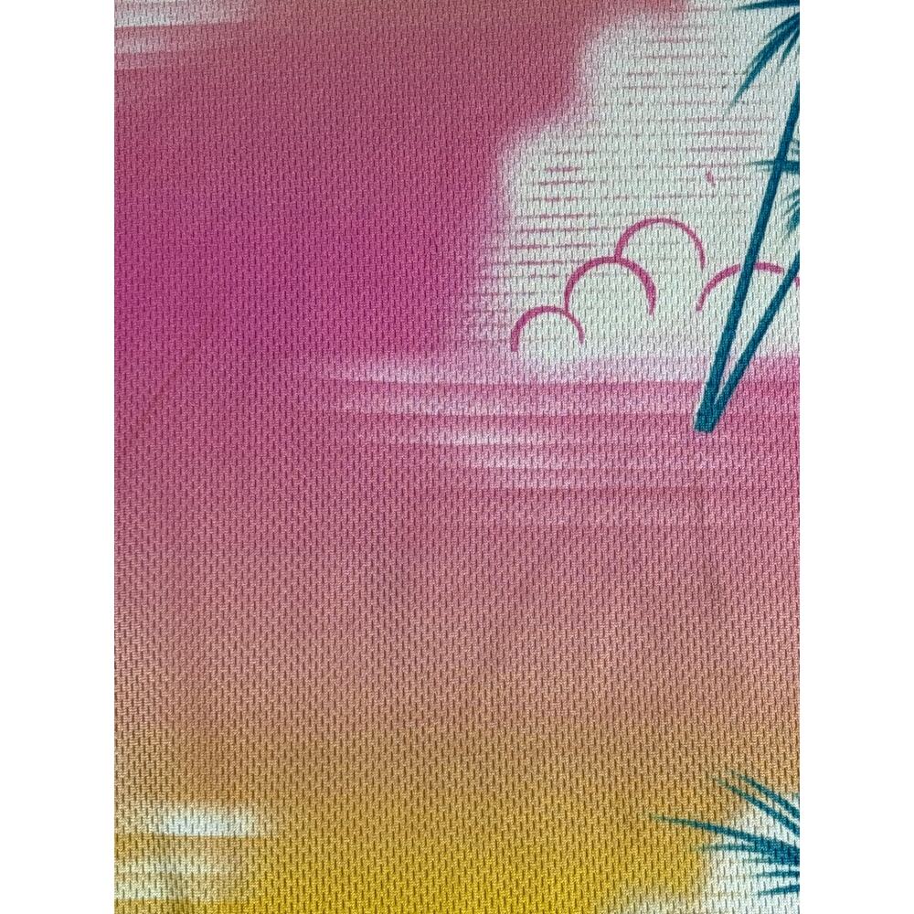 Hawaiian Golf Polo Mens Large Tropical Print Duvin Design Day in Clouds Resort - Picture 4 of 6
